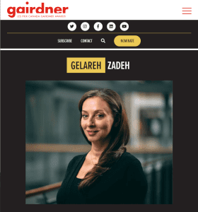 Read more about the article Gelareh Zadeh wins a 2023 Canada Gairdner Momentum Award